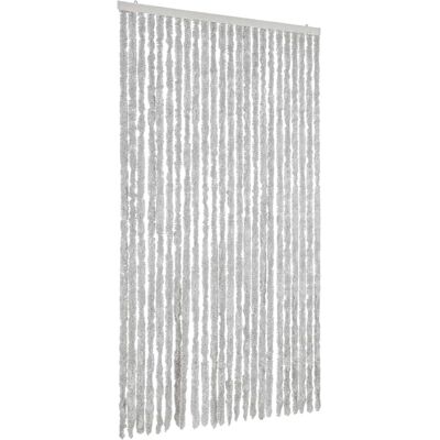 vidaXL Insectenhor Grijs 100x200 cm Chenille - Deurhor vidaXL Insectenhor Grijs 100x200 cm Chenille - Deurhor