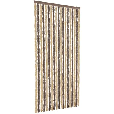 vidaXL Rideau Anti-Insectes Brun Foncé et Beige 56x200 cm Chenille - Moustiquaire - Publicité vidaXL Rideau Anti-Insectes Brun Foncé et Beige 56x200 cm Chenille - Moustiquaire - Publicité
