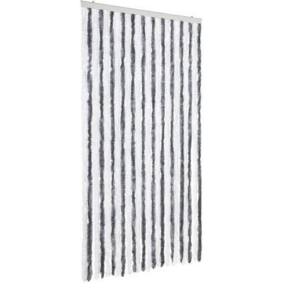vidaXL Rideau Anti-Insectes Gris et Blanc 100x230 cm Chenille - Fly Curtain - Publicité vidaXL Rideau Anti-Insectes Gris et Blanc 100x230 cm Chenille - Fly Curtain - Publicité