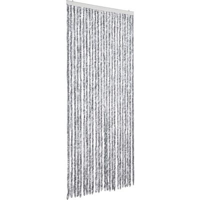 vidaXL Witte en Grijze Vliegen Gordijn - 100x230 cm Deurrooster vidaXL Witte en Grijze Vliegen Gordijn - 100x230 cm Deurrooster