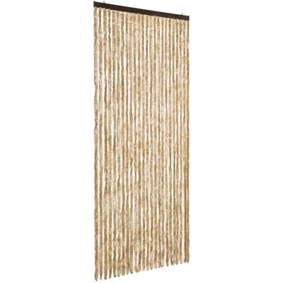 vidaXL Fliegengardine Türvorhang Fliegenschutzvorhang Beige - 100x230 cm vidaXL Fliegengardine Türvorhang Fliegenschutzvorhang Beige - 100x230 cm