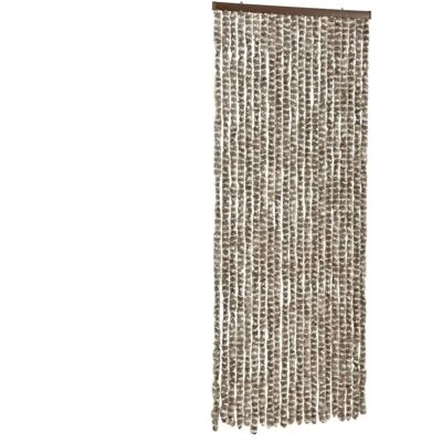 vidaXL Insectenwering Taupe Wit 56x200 cm - Fly Curtain vidaXL Insectenwering Taupe Wit 56x200 cm - Fly Curtain