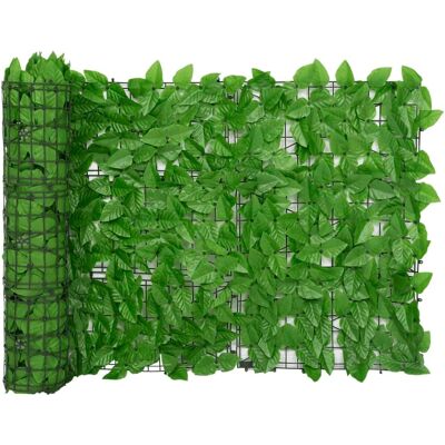 vidaXL Balkon Privacy Scherm met Groene Bladeren Kunst Efeu Omheining vidaXL Balkon Privacy Scherm met Groene Bladeren Kunst Efeu Omheining