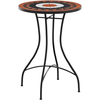 vidaXL Gartentisch 4003401 - Terrakotta- und Schwarz-Design vidaXL Gartentisch 4003401 - Terrakotta- und Schwarz-Design