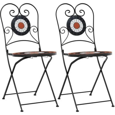 Chaise d'extérieur VidaXL - Blanc, Terracotta, Noir - Chaise d'extérieur - Publicité Chaise d'extérieur VidaXL - Blanc, Terracotta, Noir - Chaise d'extérieur - Publicité
