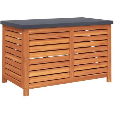 vidaXL Garden Storage Box - Solid Acacia Wood - 90x48x55 cm vidaXL Garden Storage Box - Solid Acacia Wood - 90x48x55 cm