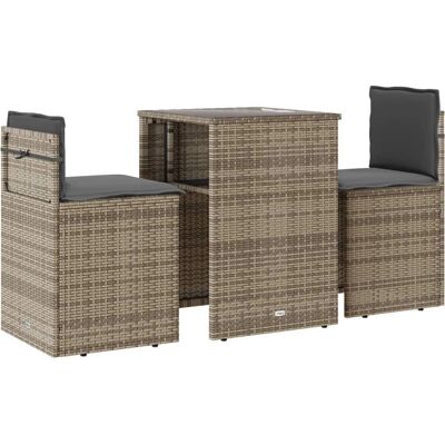 VidaXL Gartenmöbel-Set - Gepolsterter, witterungsbeständiger Tisch VidaXL Gartenmöbel-Set - Gepolsterter, witterungsbeständiger Tisch