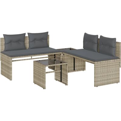 VidaXL 4003883 Gartenmöbelset - Garten-Sofaset mit Kissen VidaXL 4003883 Gartenmöbelset - Garten-Sofaset mit Kissen
