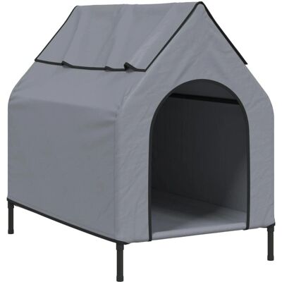 vidaXL Hundehütte Hoch Garten Hundehütte Oxford Stoff Stahl - Hundehütte vidaXL Hundehütte Hoch Garten Hundehütte Oxford Stoff Stahl - Hundehütte