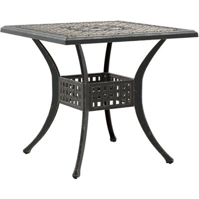 vidaXL Gartentisch Bronze 80x80x75 cm Gussaluminium - Gartentisch vidaXL Gartentisch Bronze 80x80x75 cm Gussaluminium - Gartentisch