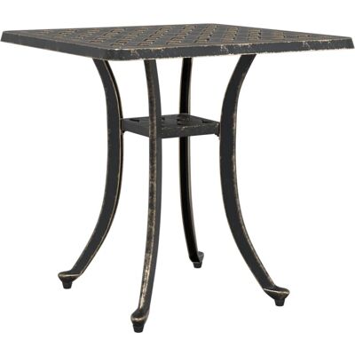 vidaXL Gartentisch Bronze - Aluminiumguss 53x53x53 cm vidaXL Gartentisch Bronze - Aluminiumguss 53x53x53 cm