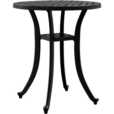vidaXL Gartentisch Schwarz Gussaluminium 48x53 cm - Gartentisch vidaXL Gartentisch Schwarz Gussaluminium 48x53 cm - Gartentisch