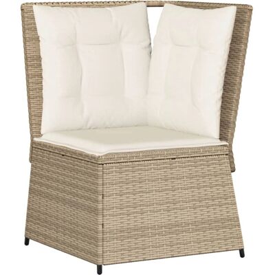 VidaXL Terrassensofa - Verstellbare Rückenlehne & Kissen - Langlebiger Stoff VidaXL Terrassensofa - Verstellbare Rückenlehne & Kissen - Langlebiger Stoff