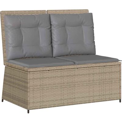 vidaXL Beige Gartensessel - Verstellbarer Gartenstuhl vidaXL Beige Gartensessel - Verstellbarer Gartenstuhl