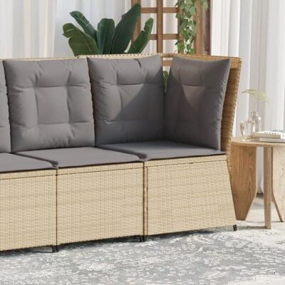Vidaxl Beiges Gartenecksofa - Gartenecksofa Vidaxl Beiges Gartenecksofa - Gartenecksofa