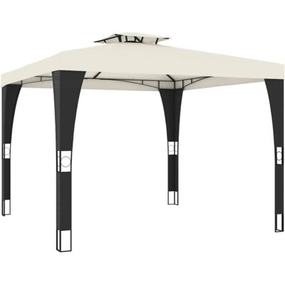 vidaXL Kremowe Stal 2,98x2,98 m Doppie Dach Ogrodowy vidaXL Kremowe Stal 2,98x2,98 m Doppie Dach Ogrodowy