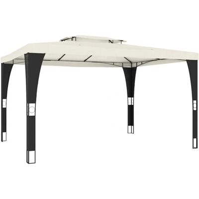 vidaXL Pergola z Dodatkowym Dachem 3,98x2,98 m Stal - Pergola vidaXL Pergola z Dodatkowym Dachem 3,98x2,98 m Stal - Pergola