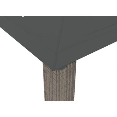 vidaXL Stahl-Gazebo mit Doppeldach 3,94x2,96 m Anthrazit vidaXL Stahl-Gazebo mit Doppeldach 3,94x2,96 m Anthrazit