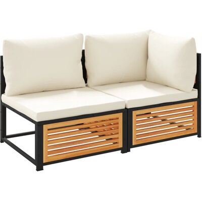 vidaXL tuinsofa met kussens - tuinmeubilair vidaXL tuinsofa met kussens - tuinmeubilair