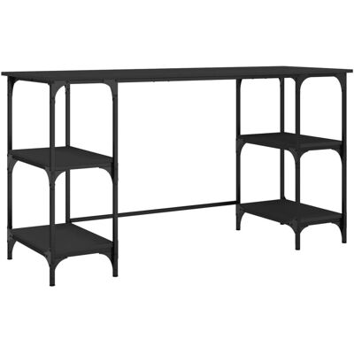 vidaXL 845326 Bureau Zwart Metaal Houtwerk vidaXL 845326 Bureau Zwart Metaal Houtwerk