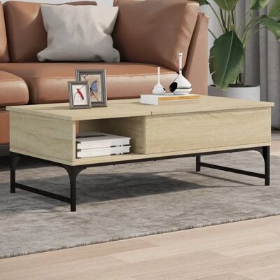 vidaXL Couchtisch Sonoma Eiche - Beistelltisch - 100x50x35 cm vidaXL Couchtisch Sonoma Eiche - Beistelltisch - 100x50x35 cm