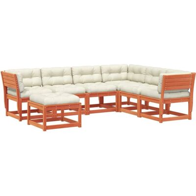 VidaXL Gartenmöbel-Set - Kiefernholz, Wachsbraun, 7 Teile VidaXL Gartenmöbel-Set - Kiefernholz, Wachsbraun, 7 Teile