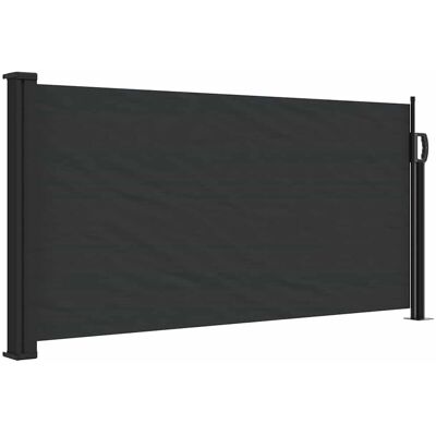 vidaXL Seitenmarkise Schwarz 100x300 cm - Ausziehbar Seitenschirm vidaXL Seitenmarkise Schwarz 100x300 cm - Ausziehbar Seitenschirm