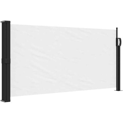 vidaXL Seitenmarkise Weiß 100x300 cm - Außen Privatsphäre vidaXL Seitenmarkise Weiß 100x300 cm - Außen Privatsphäre