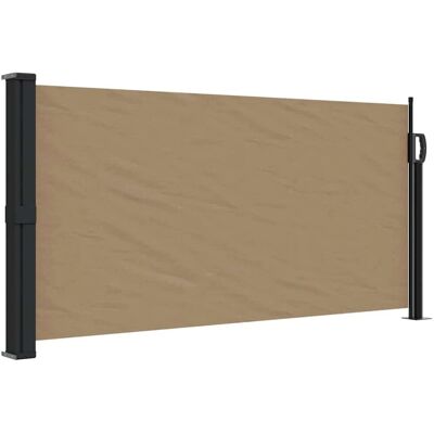 vidaXL Tilbagetrækkelig Side Markise Taupe 100x300 cm - Udendørs Privatlivsskærm vidaXL Tilbagetrækkelig Side Markise Taupe 100x300 cm - Udendørs Privatlivsskærm