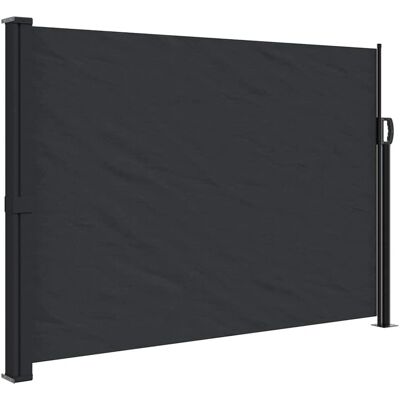 vidaXL Seitenmarkise Ausziehbar Schwarz 140x300 cm vidaXL Seitenmarkise Ausziehbar Schwarz 140x300 cm
