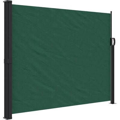 vidaXL Mørkegrøn 160x300 cm Udtrækkelig sidevægsmarkise - Privatlivsskærm vidaXL Mørkegrøn 160x300 cm Udtrækkelig sidevægsmarkise - Privatlivsskærm
