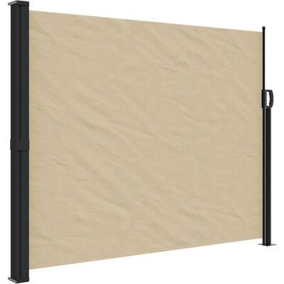 vidaXL Udtrækkelig side markise - 170x300cm - Beige - Privatlivsskjerm vidaXL Udtrækkelig side markise - 170x300cm - Beige - Privatlivsskjerm