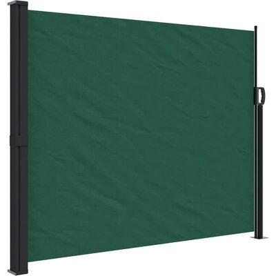 vidaXL Tilbagetrækkelig sideparapet mørkegrøn 170x300 cm - Udendørs privatlivsskærm vidaXL Tilbagetrækkelig sideparapet mørkegrøn 170x300 cm - Udendørs privatlivsskærm