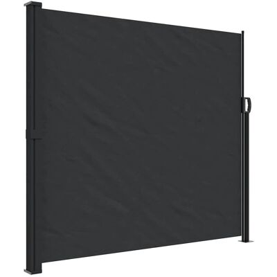 vidaXL Auvent latéral rétractable noir 180x300 cm - Protection extérieure - Publicité vidaXL Auvent latéral rétractable noir 180x300 cm - Protection extérieure - Publicité