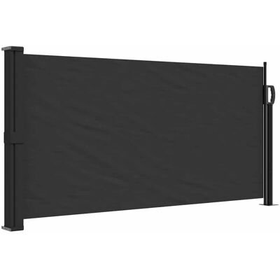 vidaXL Toldo lateral retráctil negro - Sombrilla vidaXL Toldo lateral retráctil negro - Sombrilla