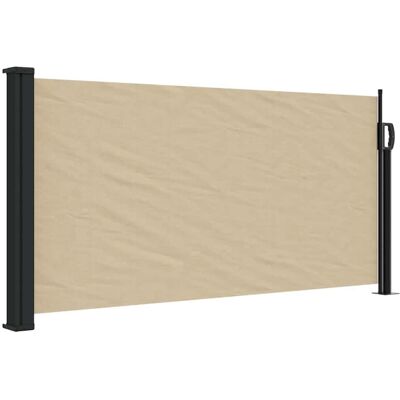 vidaXL 100x500cm Beige Sideparasol - Udtrekkelig Privat Skjerm vidaXL 100x500cm Beige Sideparasol - Udtrekkelig Privat Skjerm