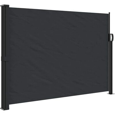 vidaXL Ausziehbare Seitenmarkise Schwarz 140x500 cm - Seitenmarkise vidaXL Ausziehbare Seitenmarkise Schwarz 140x500 cm - Seitenmarkise