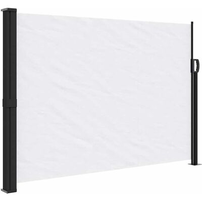 vidaXL Seitenmarkise Weiß 140x500 cm - Seitenmarkise Ausziehbar vidaXL Seitenmarkise Weiß 140x500 cm - Seitenmarkise Ausziehbar