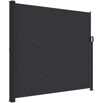 vidaXL Tenda da Sole Laterale Retrattile Nera 180x500 cm - Tenda laterale - Publicité vidaXL Tenda da Sole Laterale Retrattile Nera 180x500 cm - Tenda laterale - Publicité