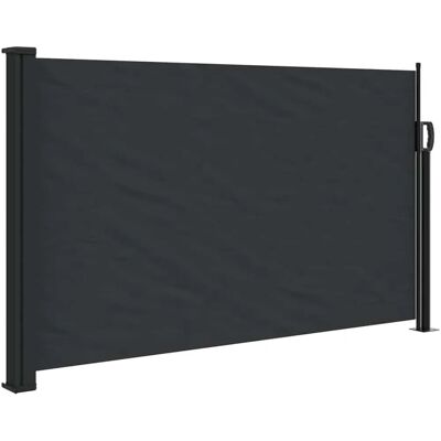 vidaXL Voile latéral rétractable pour extérieur, noir, 120x600 cm - Publicité vidaXL Voile latéral rétractable pour extérieur, noir, 120x600 cm - Publicité