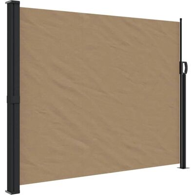vidaXL Taupe 160x600 cm Seitenausziehmarkise - Outdoor Sichtschutz vidaXL Taupe 160x600 cm Seitenausziehmarkise - Outdoor Sichtschutz