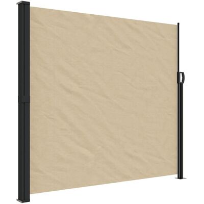 vidaXL Beigefarbenes ausziehbares Seitenmarkise 180x600 cm - Schutz vor Wind und Sonne vidaXL Beigefarbenes ausziehbares Seitenmarkise 180x600 cm - Schutz vor Wind und Sonne