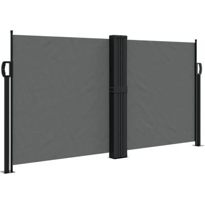 vidaXL Anthrazit 120x600 cm Seitenmarkise Ausziehbar vidaXL Anthrazit 120x600 cm Seitenmarkise Ausziehbar