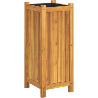 vidaXL Garden Planter with Liner 31x31x75 cm - Garden Planter vidaXL Garden Planter with Liner 31x31x75 cm - Garden Planter