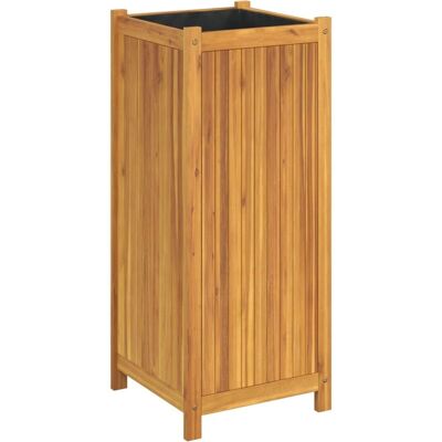 vidaXL Garden Planter 42x42x100 cm Solid Acacia Wood Outdoor Flower Pot Box vidaXL Garden Planter 42x42x100 cm Solid Acacia Wood Outdoor Flower Pot Box