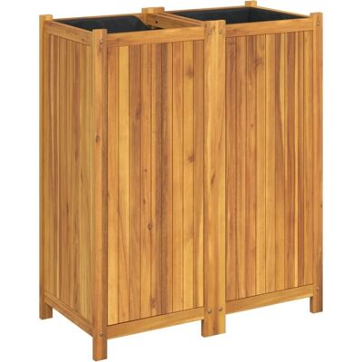 vidaXL Gartengefäß 84x42x100 cm Massives Akazienholz - Pflanzkübel vidaXL Gartengefäß 84x42x100 cm Massives Akazienholz - Pflanzkübel