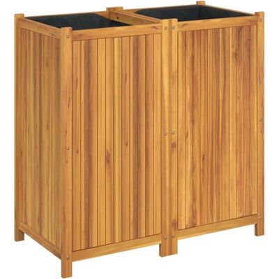 vidaXL Pflanzkübel 100 x 50 x 100 cm Massivholz Akazie - Gartenkübel vidaXL Pflanzkübel 100 x 50 x 100 cm Massivholz Akazie - Gartenkübel