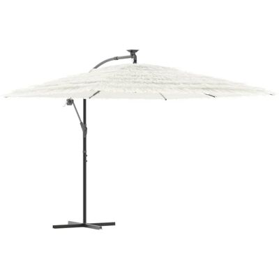 Parasol de jardin blanc vidaXL 290x290x238 cm - Parasol d'extérieur - Publicité Parasol de jardin blanc vidaXL 290x290x238 cm - Parasol d'extérieur - Publicité