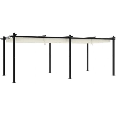 vidaXL Pergola ogrodowa z wysuwanym dachem - Pergola ogrodowa vidaXL Pergola ogrodowa z wysuwanym dachem - Pergola ogrodowa