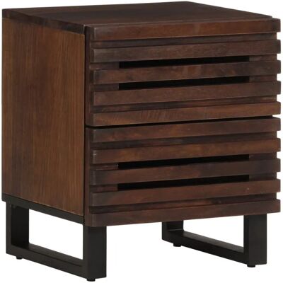 vidaXL Yöpöytä massiivisesta mangopuusta Ruskea - Nightstand vidaXL Yöpöytä massiivisesta mangopuusta Ruskea - Nightstand